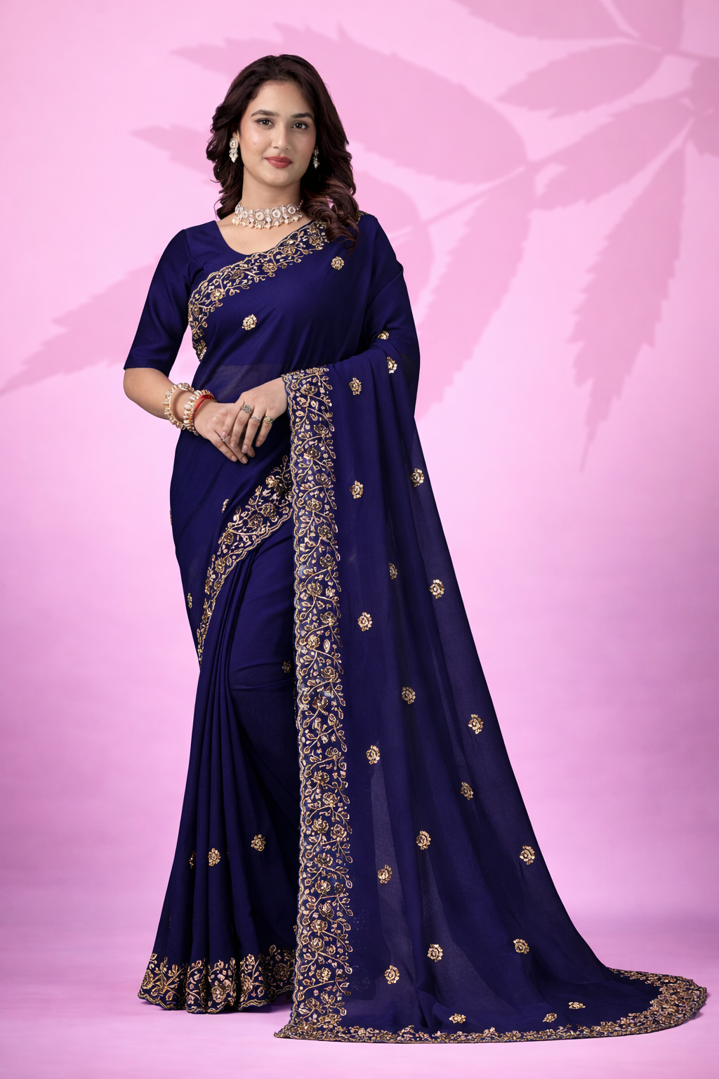 Mint Green Art Silk Saree with Thread & Sequins Work | Designer Party Wear Saree for Women