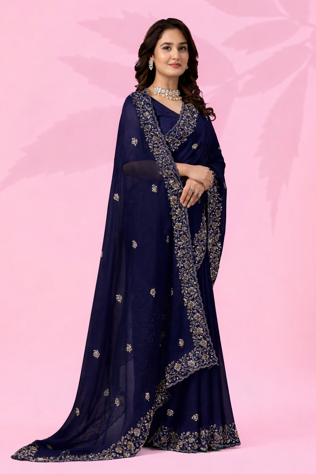 Mint Green Art Silk Saree with Thread & Sequins Work | Designer Party Wear Saree for Women