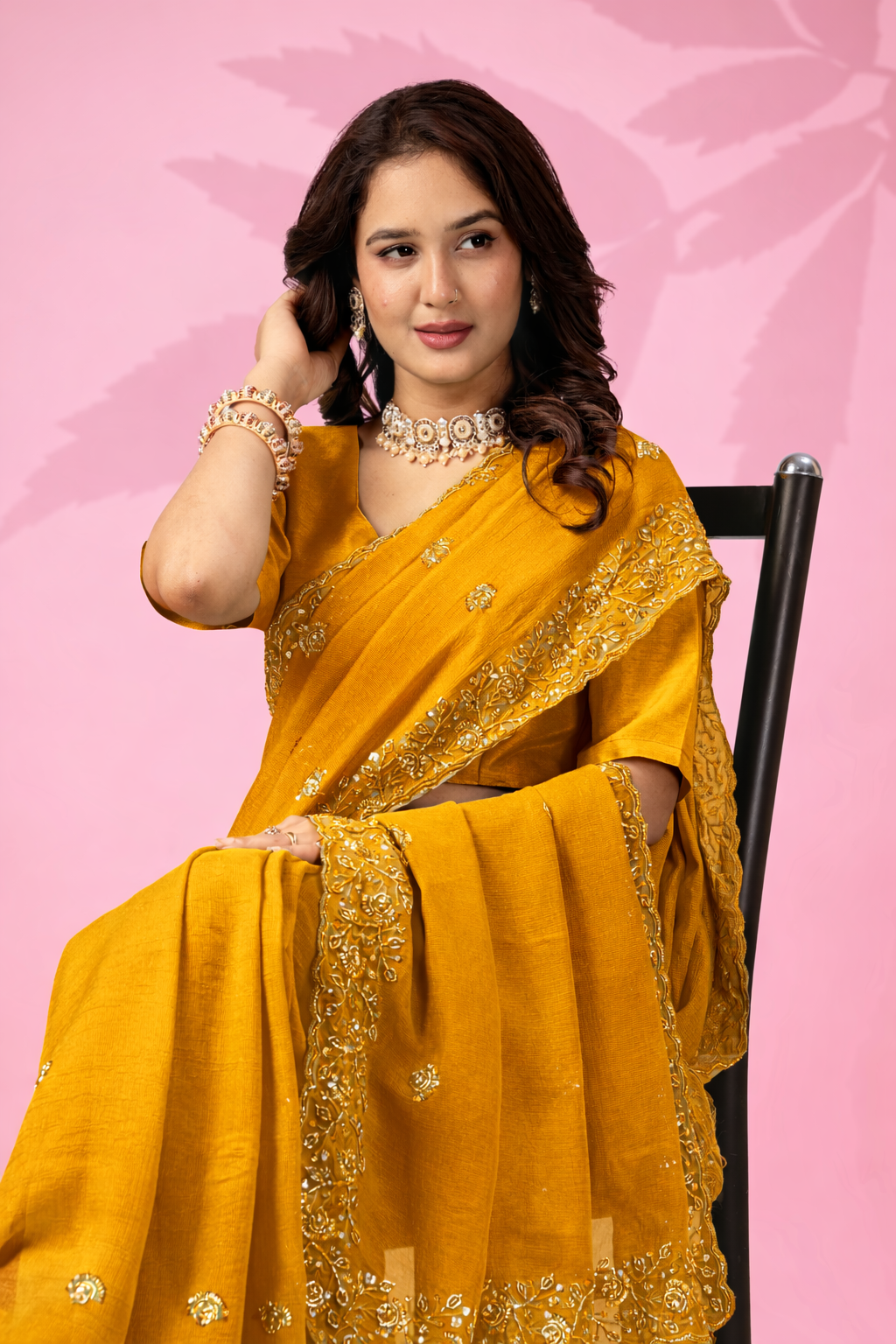 Mint Green Art Silk Saree with Thread & Sequins Work | Designer Party Wear Saree for Women