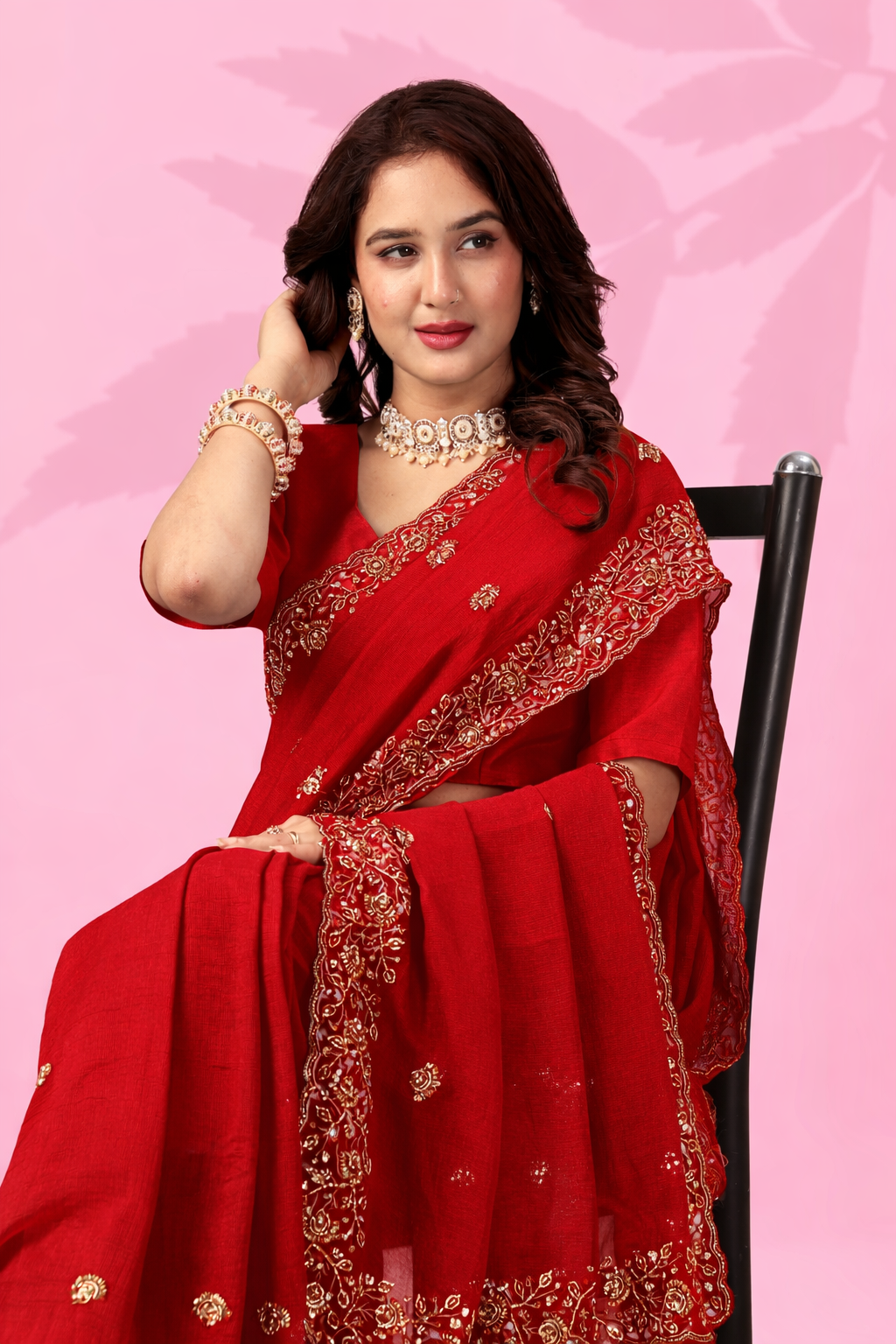 Mint Green Art Silk Saree with Thread & Sequins Work | Designer Party Wear Saree for Women